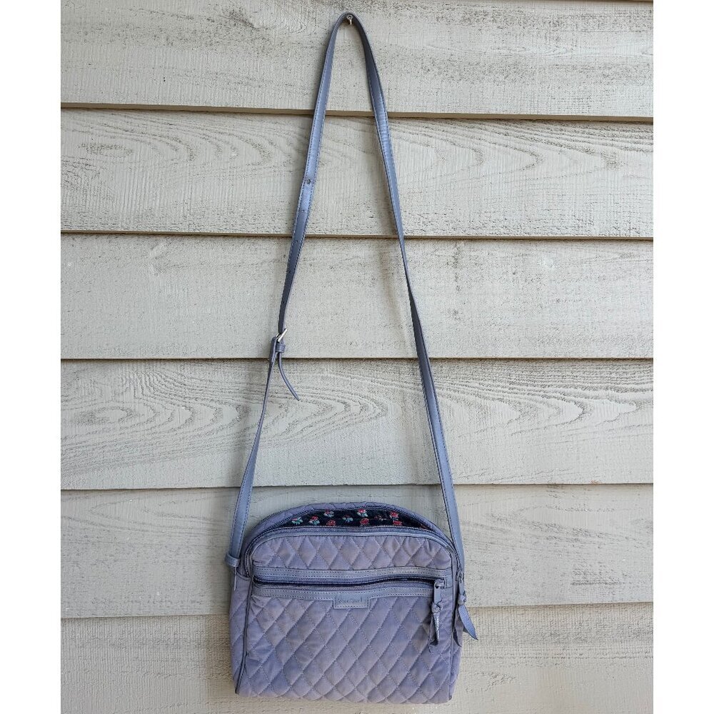 Vera Bradley Gray Quilted Crossbody Bag